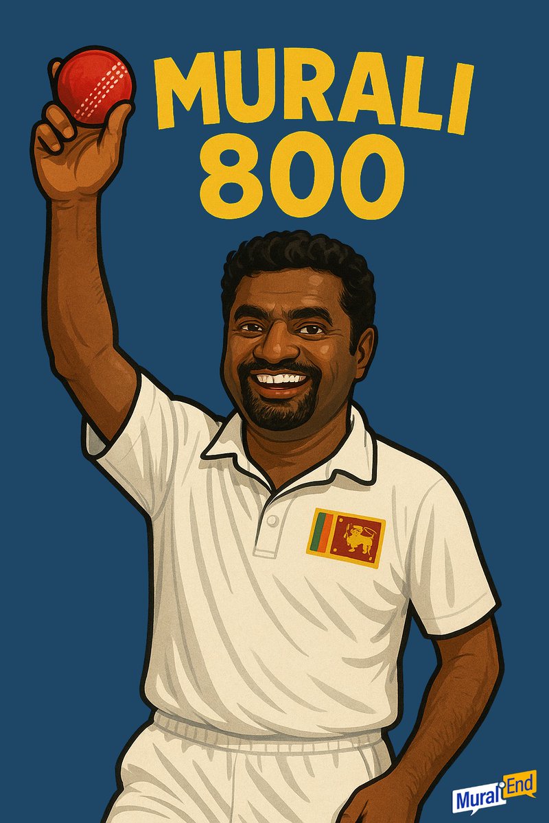 🇱🇰🇱🇰🇱🇰🇱🇰🇱🇰 

On this day, 15 years ago, with his final ball in test cricket, the greatest of all time <a href="/Murali800/">Muthiah Muralidaran</a> got his 800th &amp; final wicket 

Show the great man some love by giving this post a like and RT