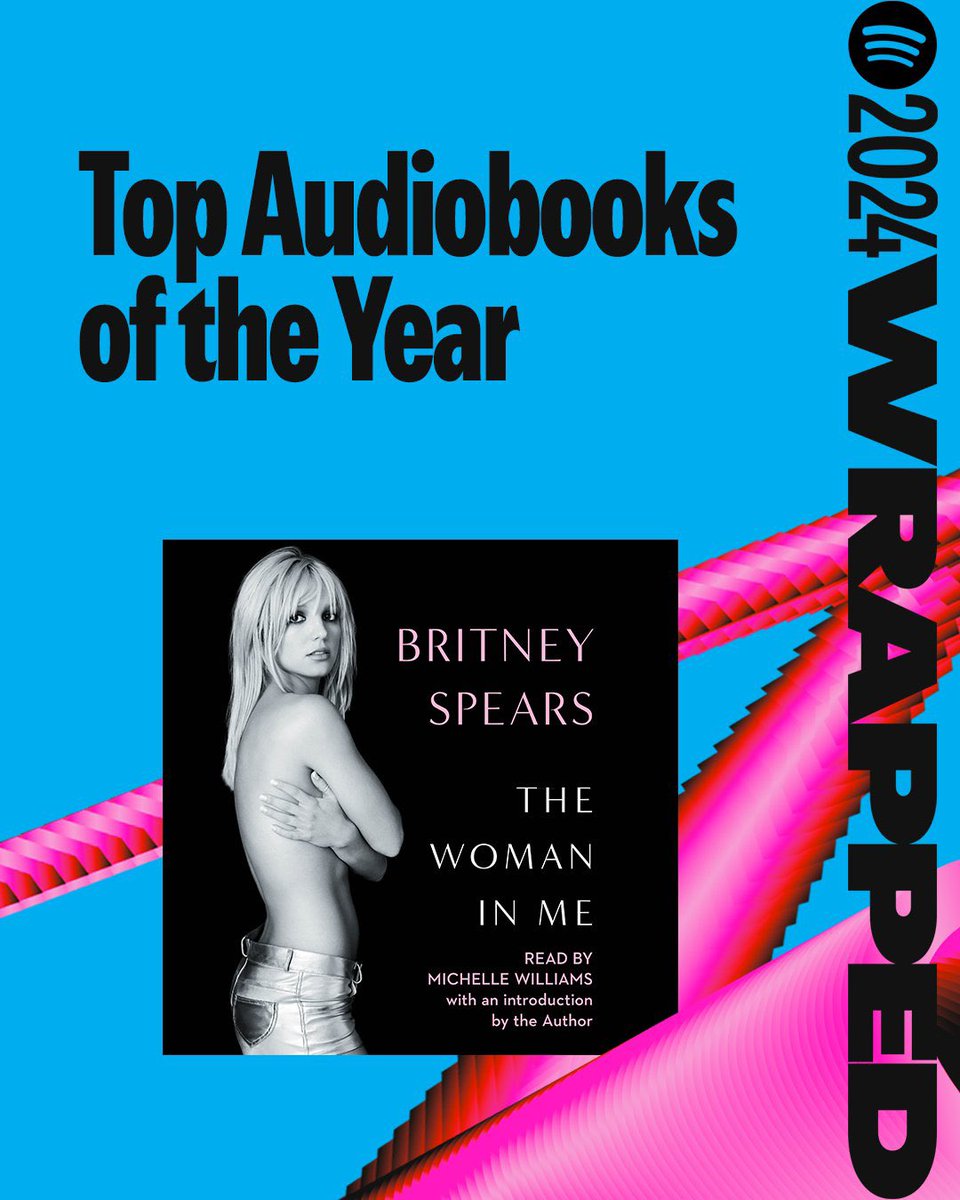Britney Spear Fan page (@britneyspear996) on Twitter photo Wow y'all ... The Woman in Me was one of the most-listened to audiobooks on <a href="/SpotifyUSA/">Spotify USA</a>
this year😳📕 !!! Thank you all for listening to
my story... you mean the world to me !!! spotifyauthors SimonAudio #WrappedForAuthors #SpotifyWrapped Wow y'all ... The Woman in Me was one of the most-listened to audiobooks on <a href="/SpotifyUSA/">Spotify USA</a>
this year😳📕 !!! Thank you all for listening to
my story... you mean the world to me !!! spotifyauthors SimonAudio #WrappedForAuthors #SpotifyWrapped