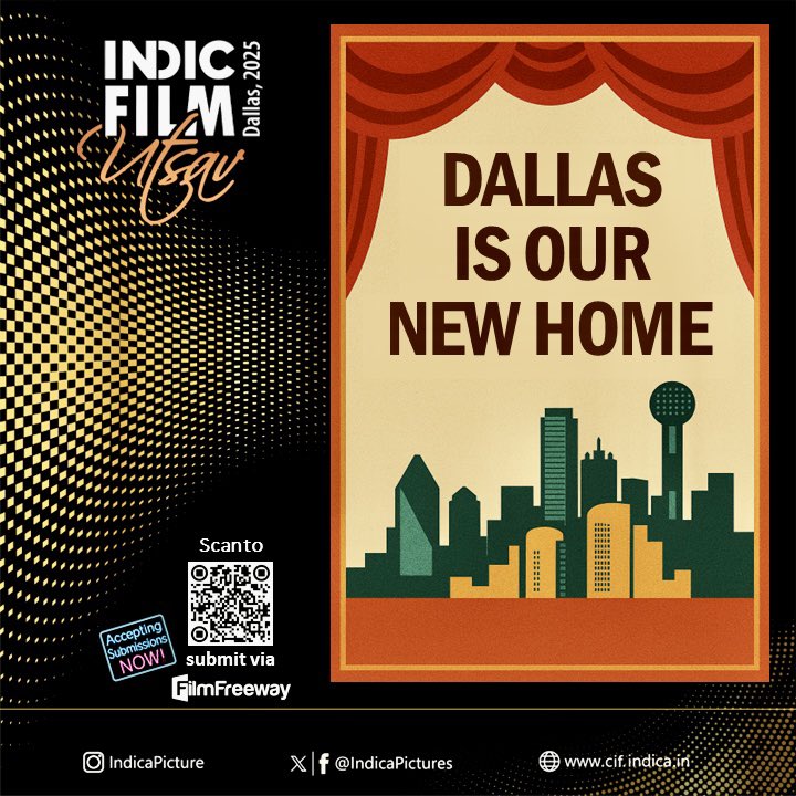 6th Indic Film Utsav @ Dallas – November 2025

Indic Film Utsav goes theatrical! After five successful online editions featuring 290+ uplifting Indic films, the festival now finds its official home in Dallas.

This year, enjoy in-person screenings of features, docs, and