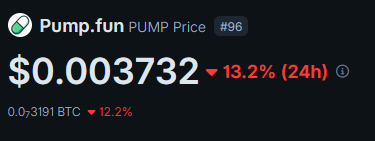 Apologize. $PUMP