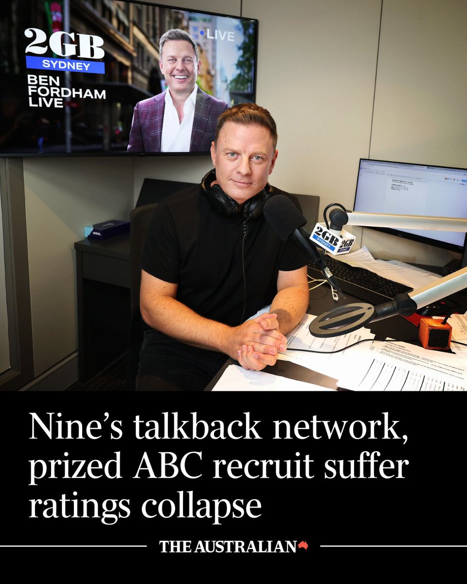 australian's tweet image. Hamish Macdonald has copped another brutal ratings hit, while high-profile presenters at 2GB and 3AW suffered their worst results of the year in the key markets of Sydney and Melbourne. Latest: bit.ly/46Uj8bL