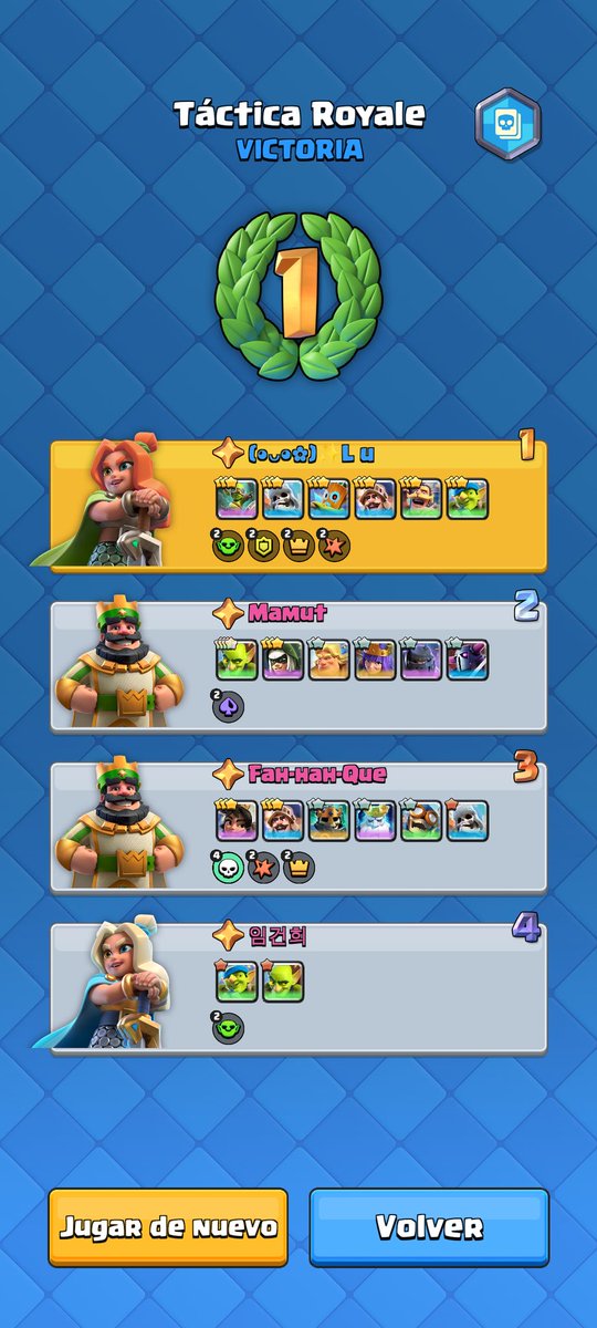Después de perder varias jaja 😻
#mergetactics 
#ClashRoyale 
Gracias por los consejos 🫶🏻✨ <a href="/AxelLamorash/">Axel</a>