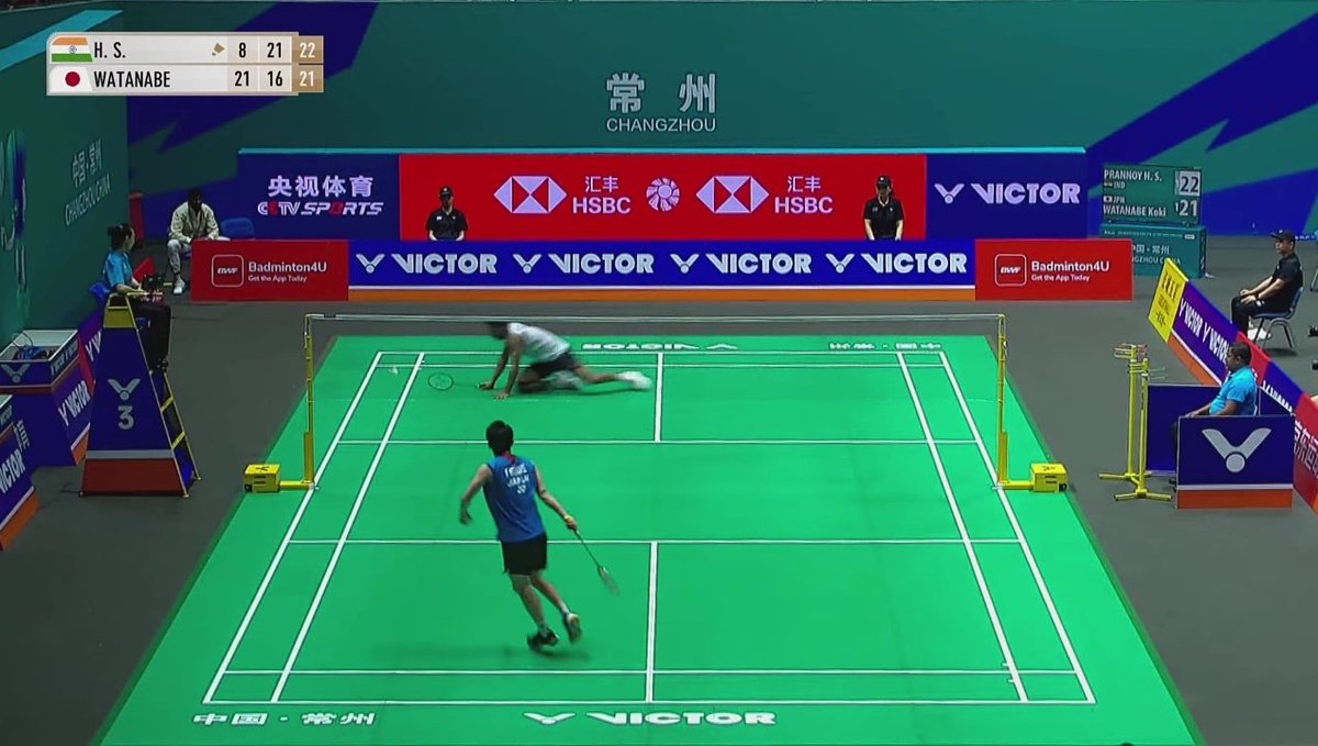 WHAT A COMEBACK BY HS PRANNOY ❤️💥

From 2-11 &amp; 15-20 Down To 23-21
SAVED 5 MATCH POINTS 🤯

HS Prannoy Defeats Koki Watanabe In 3 Games
🇮🇳 8-21 , 21-16 , 23-21 🇯🇵

R16 vs Chou TC 🇹🇼 / Wang TW 🇹🇼
Goodluck For R16 Match Prannoy ❤️ 

#ChinaOpen2025