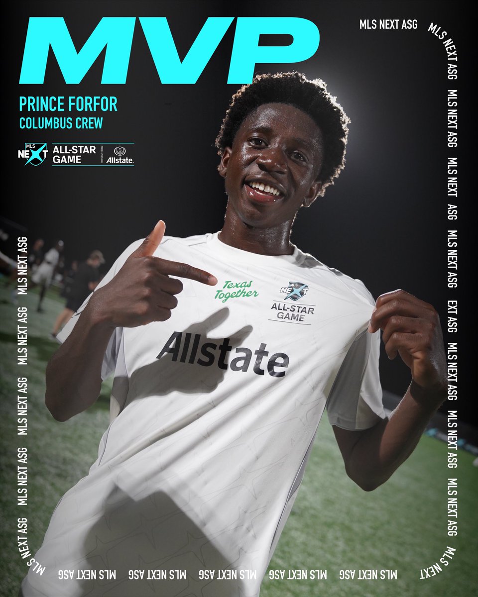 MLSNEXT's tweet image. The King of All-Star had to be Prince 👑
Congratulations to the Columbus baller on being named #MLSNEXTAllStar MVP Pres. by Allstate.