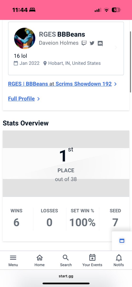 Normally I don’t post local wins, but I won a relatively stacked Scrims! Got wins on Monem, Dev, Ravenking, and Sir Dank! This marks my first time winning a bracket out of state, so that’s cool :) GGs Chicago