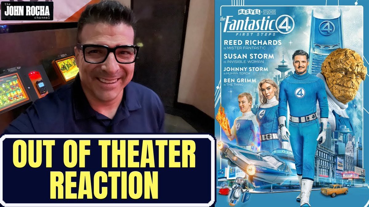 TheRochaSays's tweet image. My Out of the Theater Reaction for #TheFantasticFour from #Marvel is now up on my channel!
Two minutes of some of my quick overall thoughts on the story, acting, direction and vibe of this latest #MCU film.
📺 youtu.be/1TFgtBbyBVk?si…
