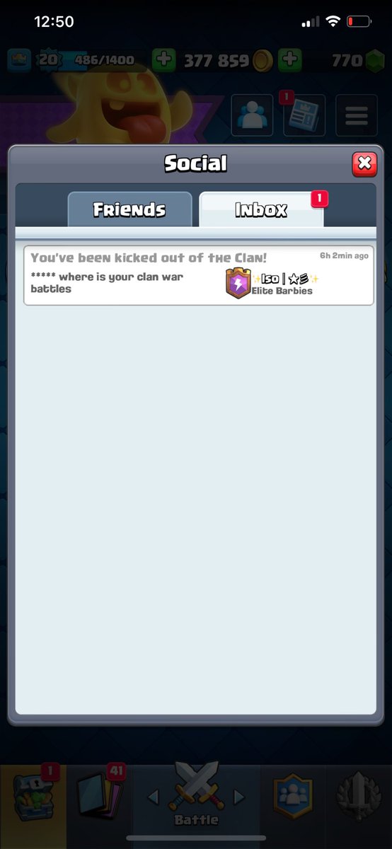 getting kicked out of your own clan is a different type of pain💔 i made this clan btw💔 officially kicked out on all my accounts💔thanks for the memories💔even the clan bio erased my name💔 hope you guys have fun without me💔