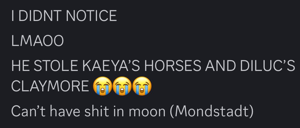 Lowkey I’m gonna start saying moon (Mondstadt) instead of just Mondstadt