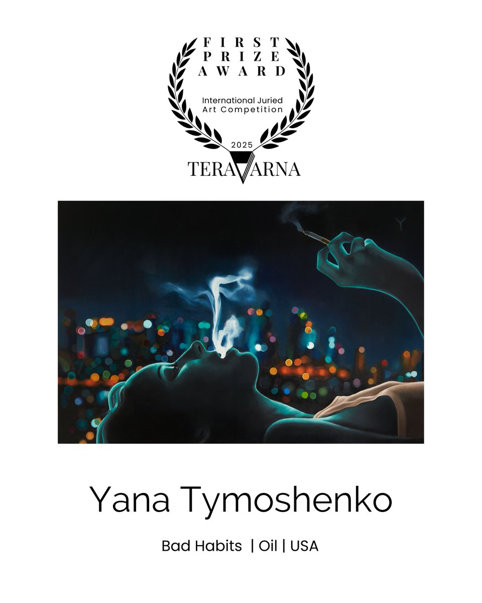 🏆Showcasing the artwork of the First Prize Award Winners of the 9th #COLOR #competition.
Congratulations on your outstanding artwork and on winning the $300 cash prize🖼️

Yana Tymoshenko | Bad Habits | Oil | USA
•
•
•
•
•
•
•
•
•
•
•
#artcompetitions #artcompetition