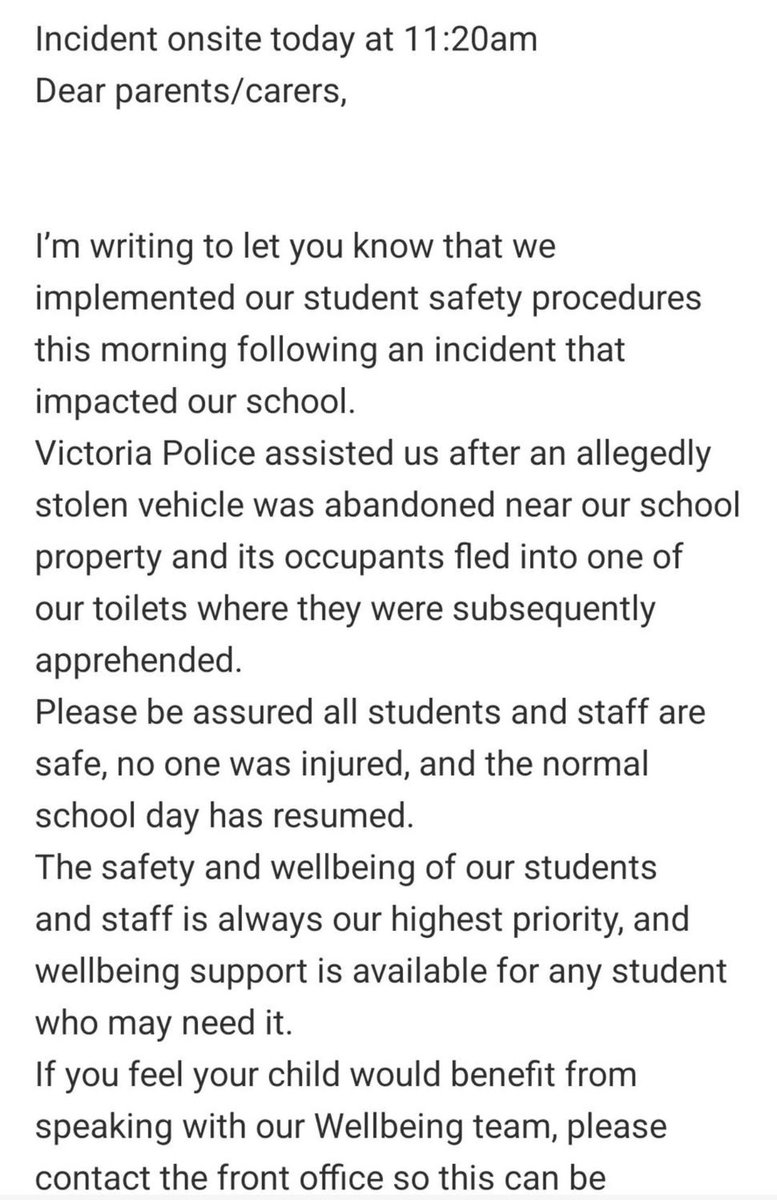 Just_Rad's tweet image. So 5 teenagers with machetes got into a school and hid in the toilet ! WTF !!
They will be released on bail soon. We know that !
Victoria - the crime state ! No one is safe anywhere.