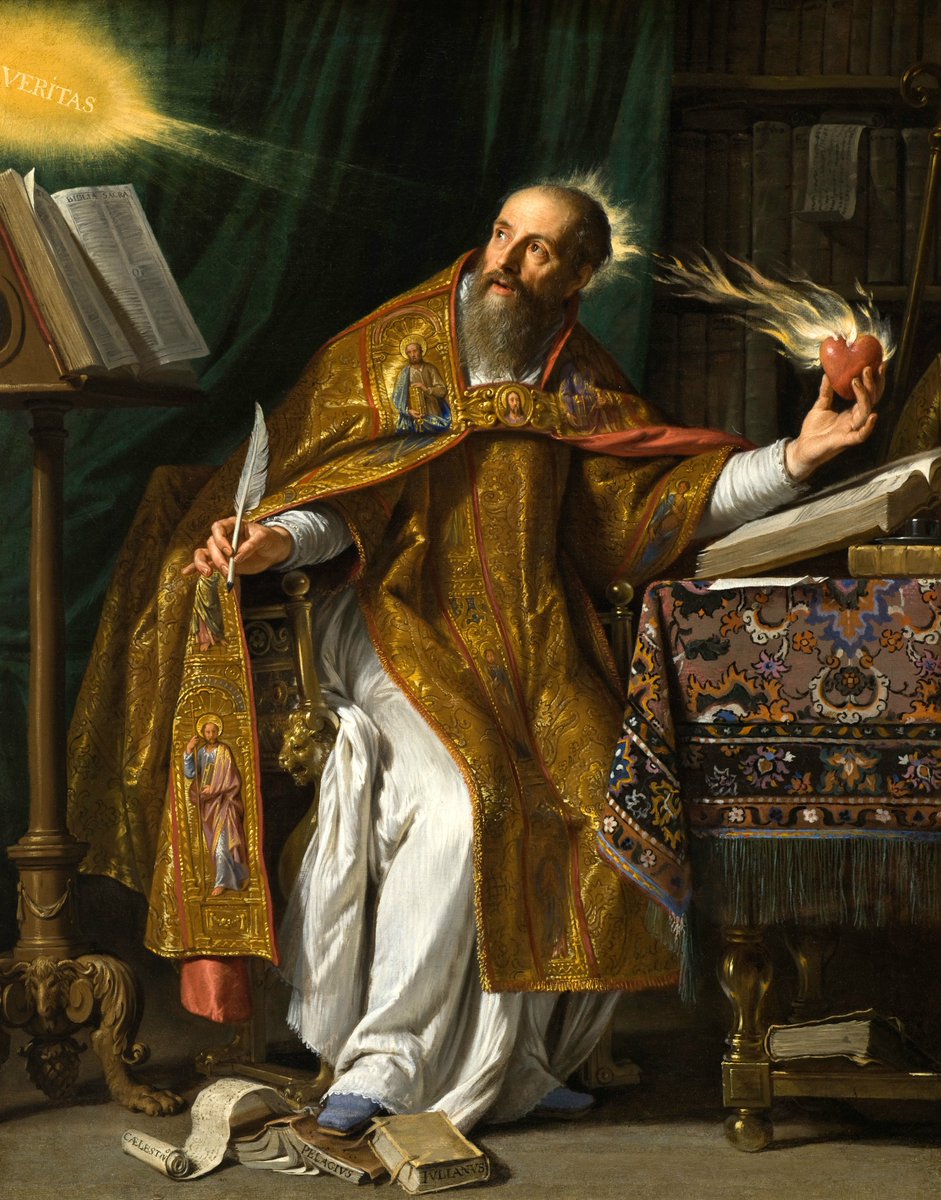 JoshuaTCharles's tweet image. "Whoever, therefore, shall be separated from this Catholic Church by this single sin of being severed from the unity of Christ, no matter how estimable a life he may imagine he is living, shall not have life, but the anger of God rests upon him."
St. Augustine, Letter 141: From…