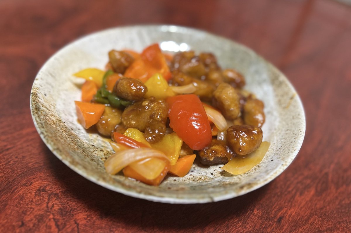 旦那が作ってくれた酢豚
美味すぎる😋ありがとー😆