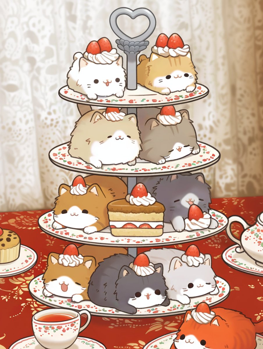 picocco77's tweet image. アフタヌーンティー