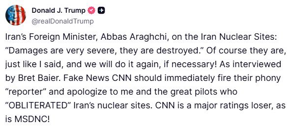 pidesktop's tweet image. Donald J. Trump Truth Social 07.21.25 08:01 PM EST