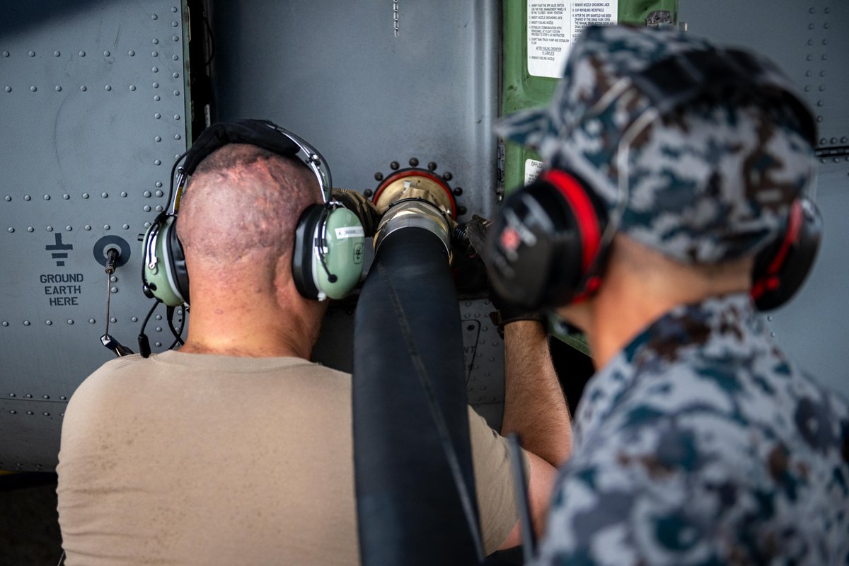 PACAF's tweet image. Fuels Teams Drive Sortie Surge for REFORPAC 2025 ⛽✈️
U.S. Air Force and JASDF fuels specialists work side by side at Misawa Air Base, delivering seamless refueling that powers rapid, sustained air operations during exercise REFORPAC. #REFORPAC2025 #35AEW #DLE2025