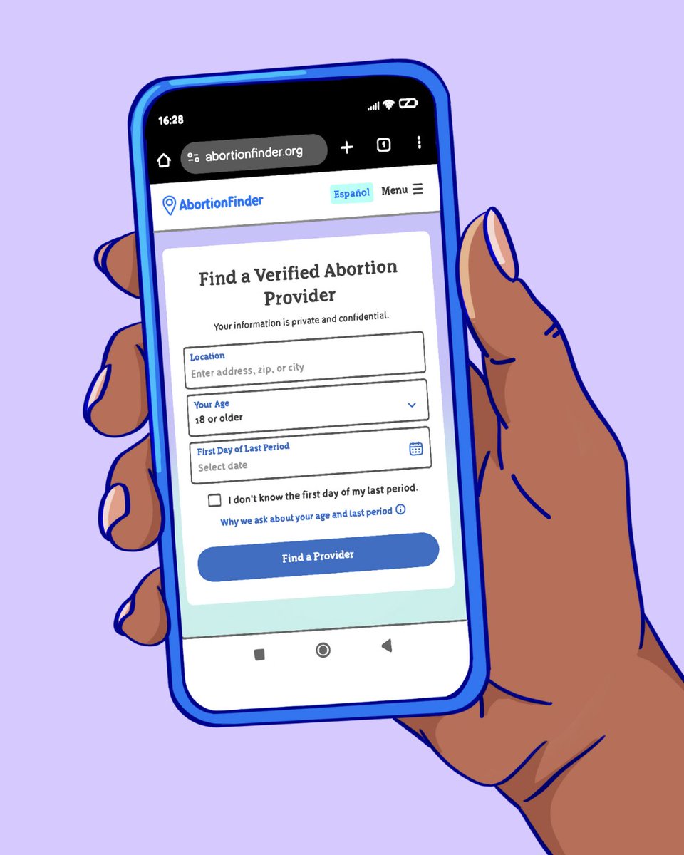 Abortion_Finder's tweet image. For too many people, the process of figuring out where and how to get an abortion is confusing, complicated, & overwhelming.
AbortionFinder.org is here for guidance & support ❤️