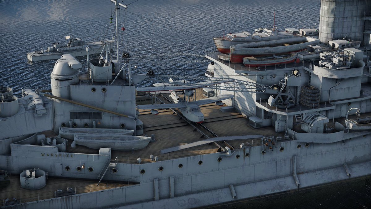ChungTzuW's tweet image. It's funny that Gaijin couldn't be arsed to put a skin for the Walrus on British ships, have to mod it yourself if you want one