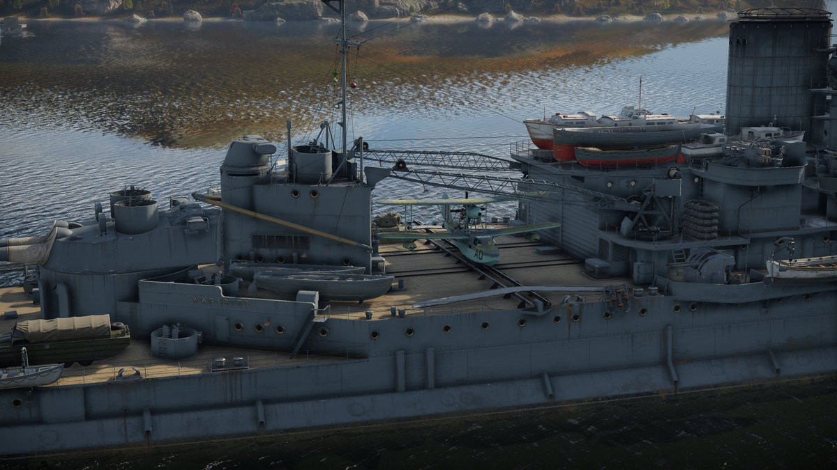 ChungTzuW's tweet image. It's funny that Gaijin couldn't be arsed to put a skin for the Walrus on British ships, have to mod it yourself if you want one
