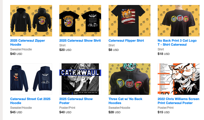 As the flowers bloom, so do our special Summer deals! At Caterwaul, we’re excited to bring you the freshest picks from our latest collection. Gear up with trendy styles that are perfect for all season. 
thecaterwaulsociety.bandcamp.com/merch