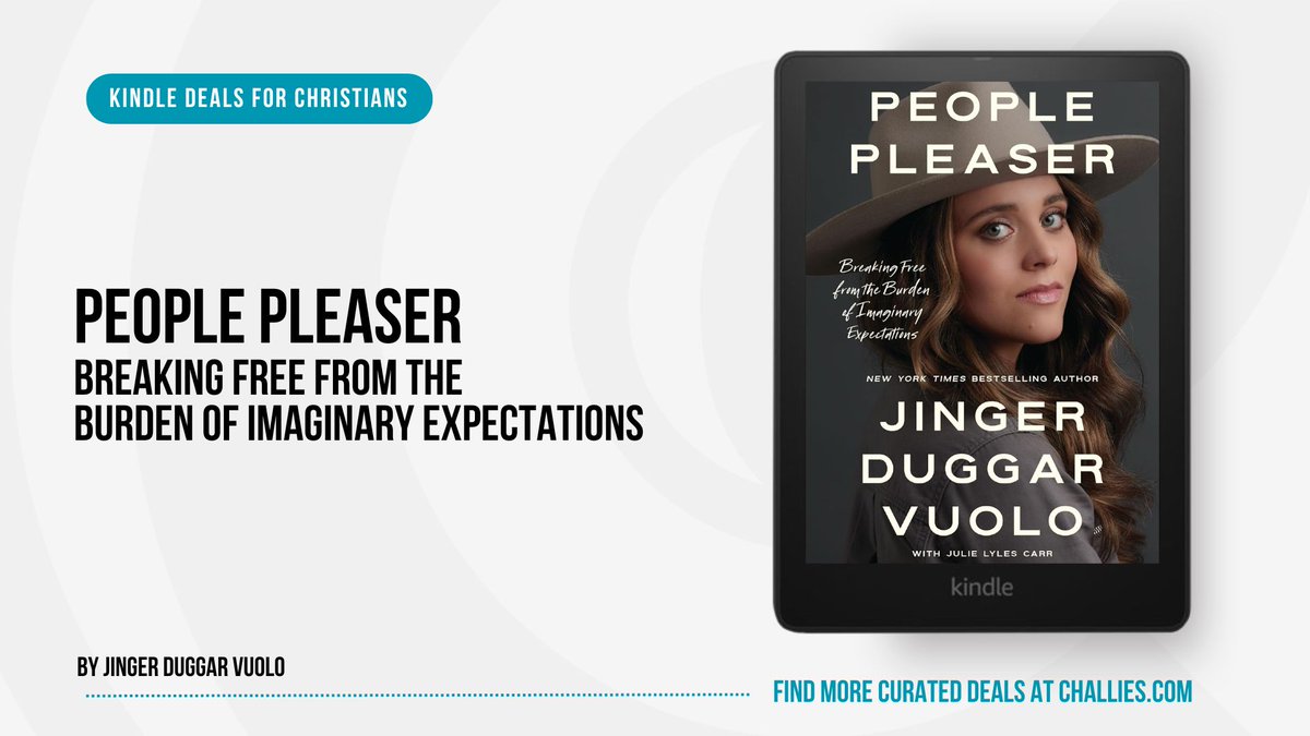 challiesdeals's tweet image. Kindle Deal: People Pleaser by Jinger Duggar Vuolo (@jingervuolo). challies.com/kindle-deals-f… #ad