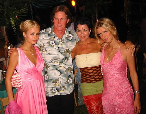 chattecouture's tweet image. kris jenner wearing the archive jean paul gaultier obi belt dress (2001)