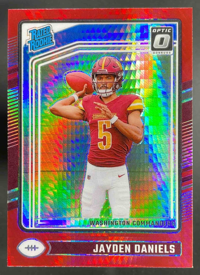 PapayonTrading's tweet image. $115 Shipped
Last sale is $125 (Today)
Jayden Daniels Red Hyper