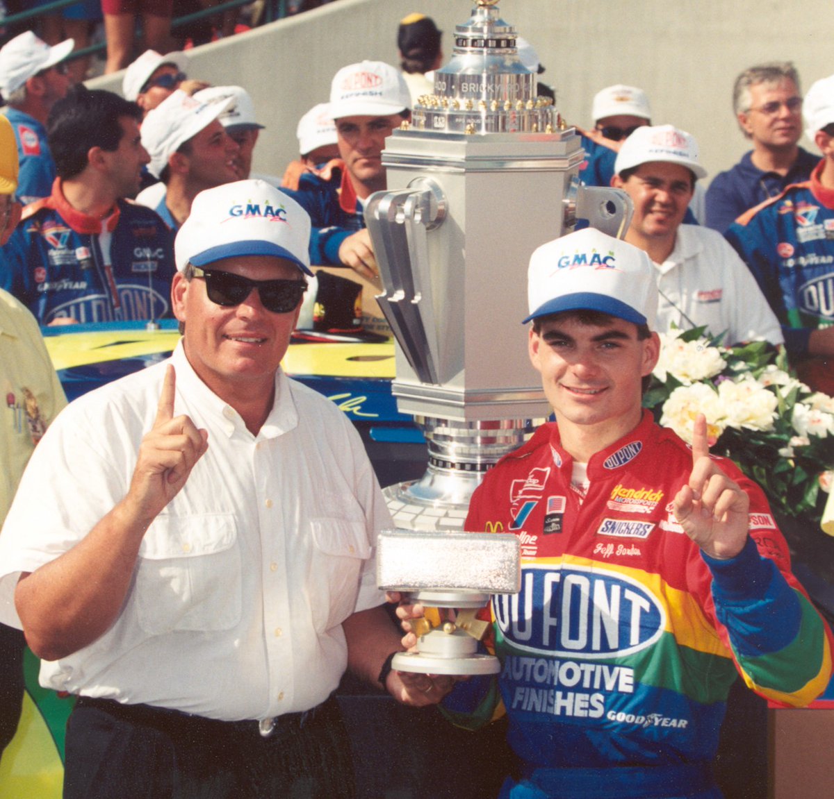 JGinfo's tweet image. Jeff Gordon on the inaugural Brickyard 400: "It was a hyped-up event, but it exceeded the hype. And that doesn't happen very often. It obviously was a game changer -- not just for me, my career and the drivers that were part of it, but for motorsports in general." #NASCAR