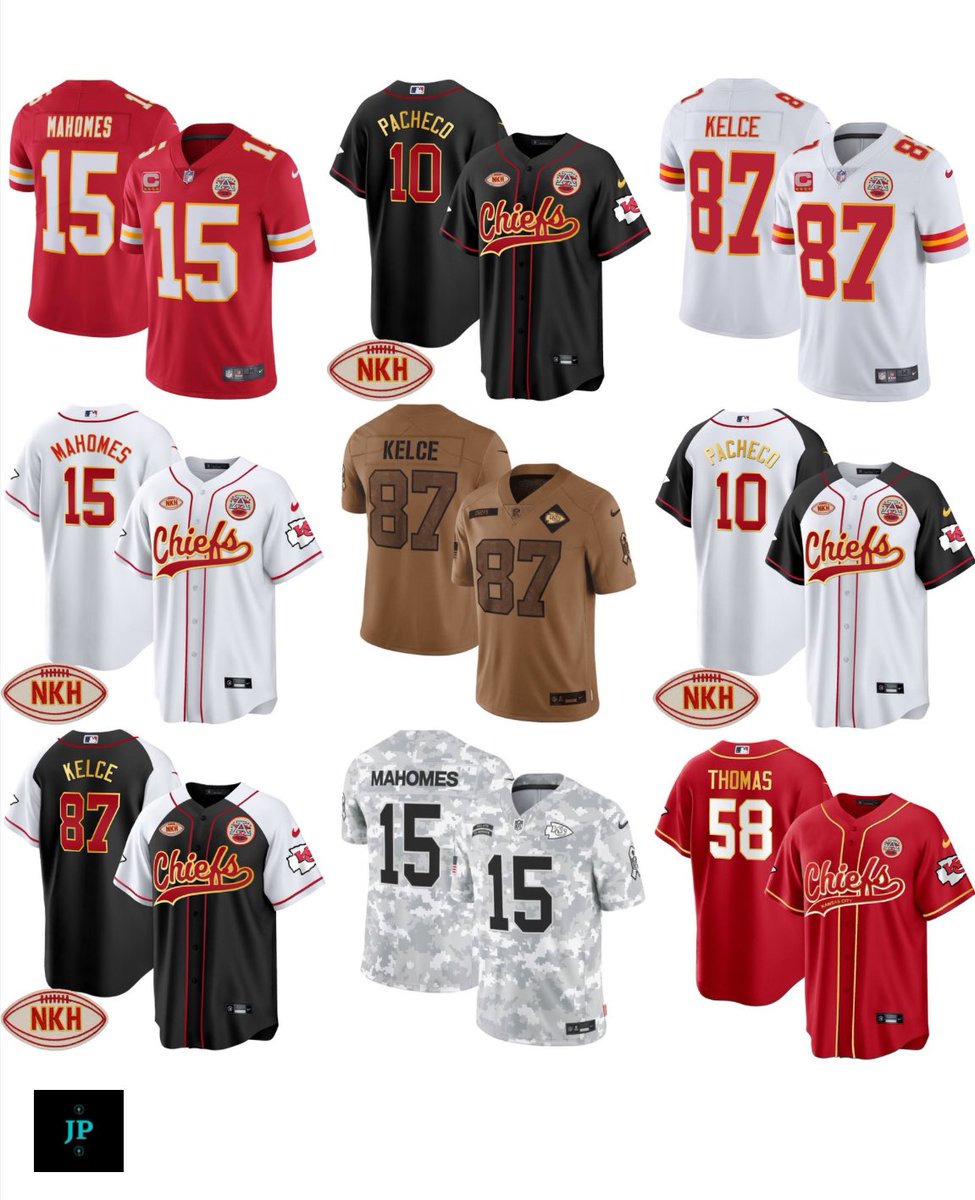 Jersey__Plug's tweet image. A few of our many Kansas City Chiefs jerseys available!
Any player (or name/number) can be done in any style for sizes 2T through 8X. Super Bowl patches can be added to any style upon request. Pictures below are of our own actual jerseys.
DM us if you鈥檇 like to order!