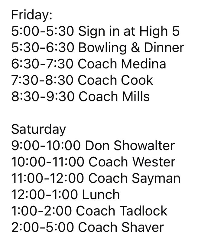Coach_Shaver1's tweet image. 4 days away from the Coaches Summit!
We have added National Coach of the Year Matt Wester from Plano East.
Also if you can’t make it in person, we have a $49 option to watch live. Register through LTYA.org
