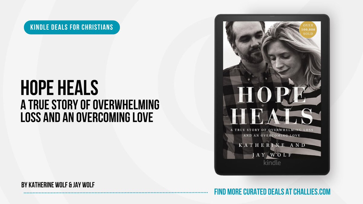 challiesdeals's tweet image. Kindle Deal: Hope Heals by Katherine Wolf & Jay Wolf. challies.com/kindle-deals-f… #ad