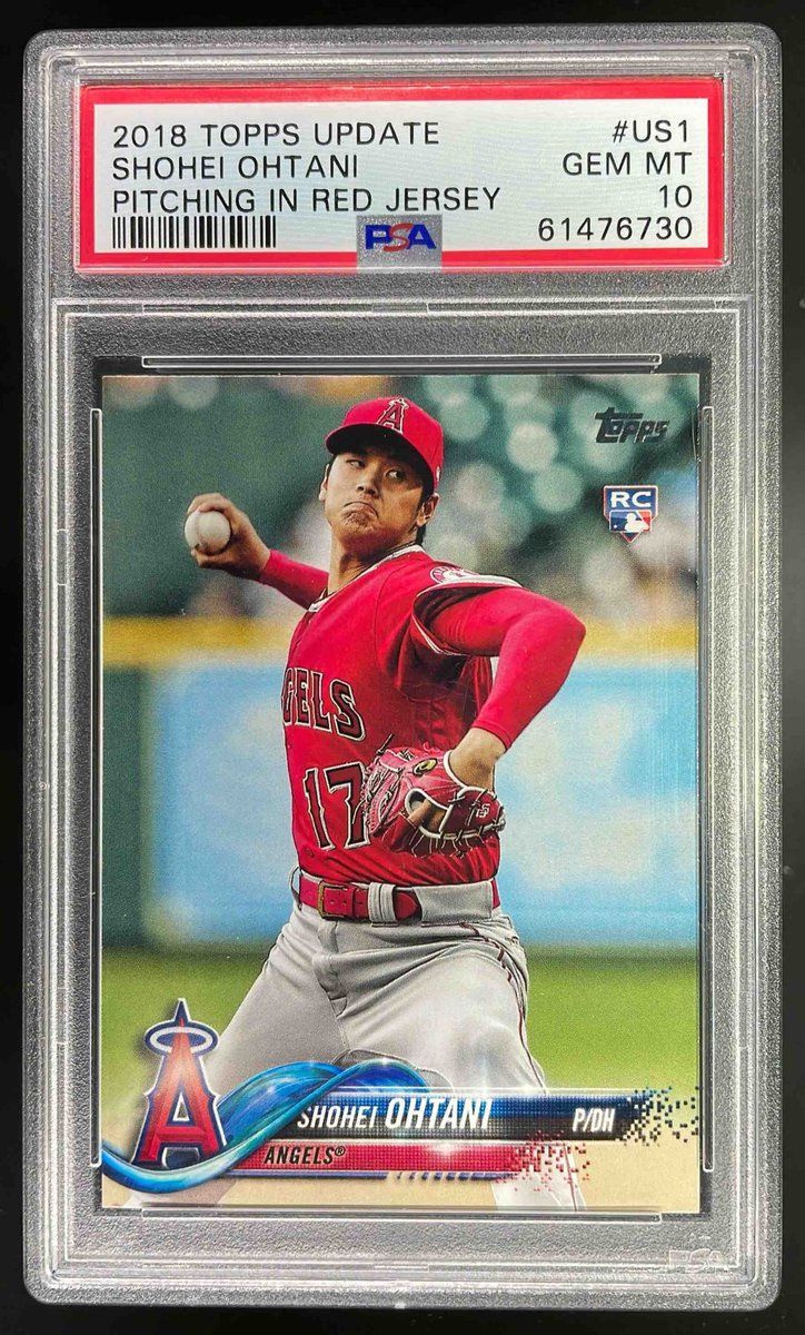 PapayonTrading's tweet image. Shohei Ohtani pitching in red jersey PSA 10
$145 Shipped
