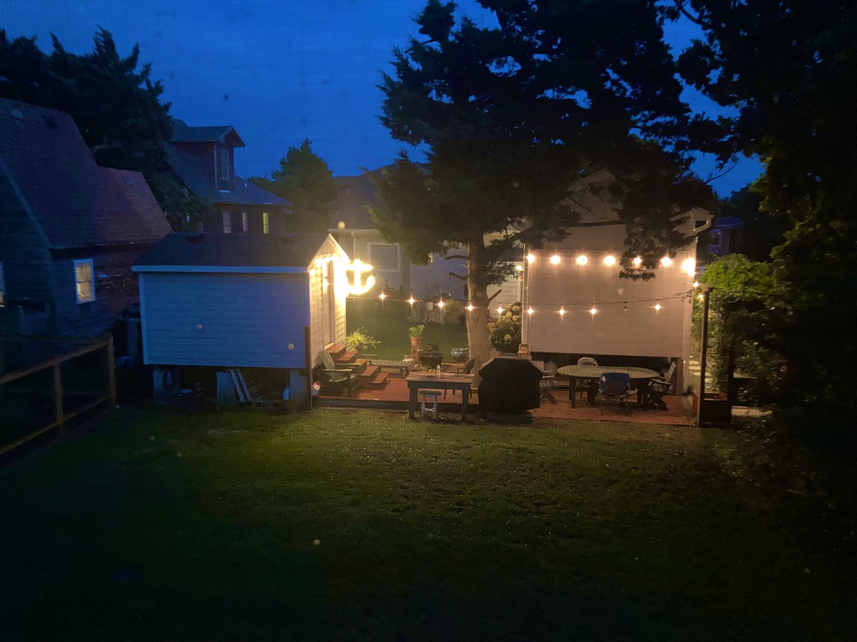 theotherdwrva's tweet image. The people behind us are clearly locals, and we’re so enamored by their backyard setup.