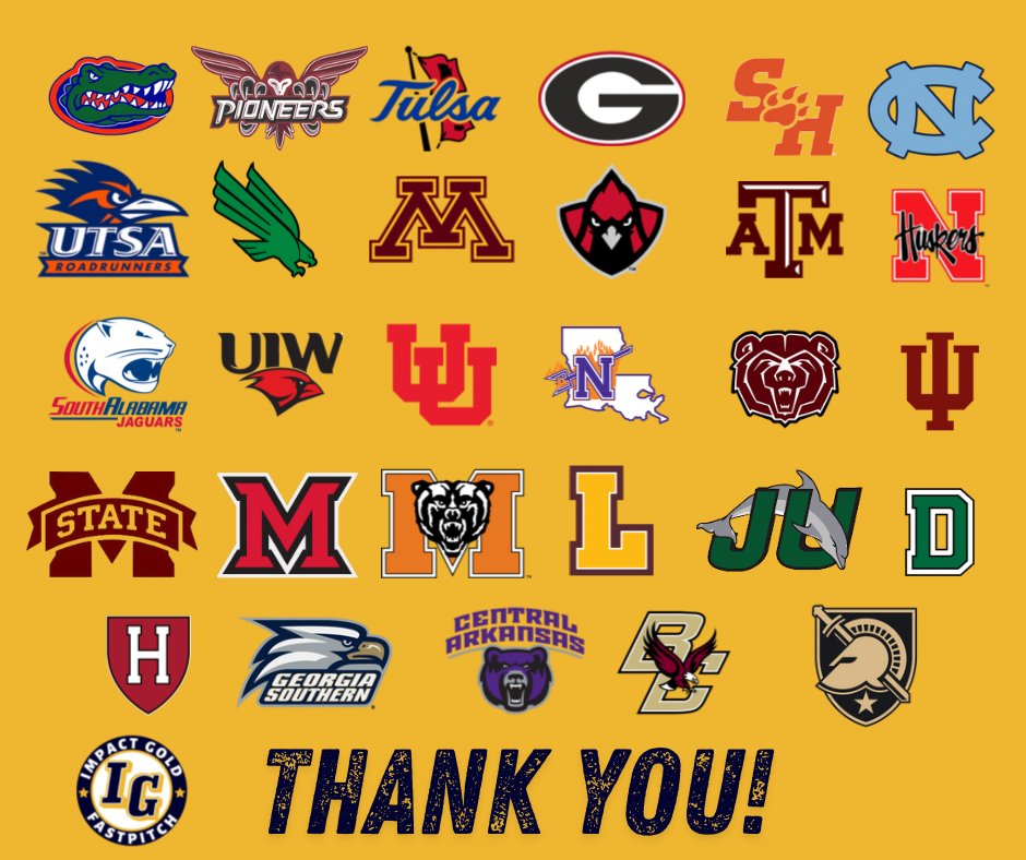 Thank You, College Coaches! ✨🥎

Thank you to all the college coaches who came out to watch our Impact Gold NTX National 16U team compete on Day 1 of the AFCS in Westfield, Indiana!

Appreciate you taking the time to see their hard work and talent on the field!