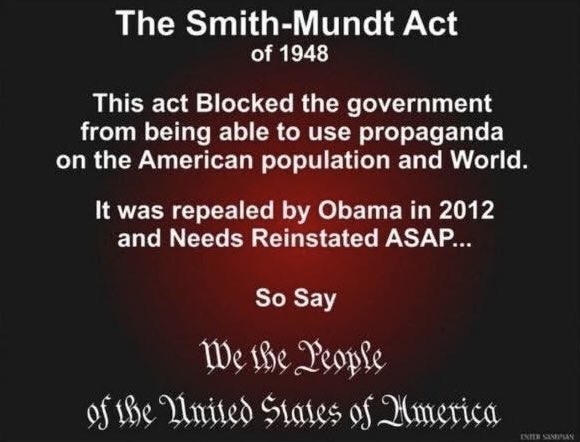 Restore the Smith-Mundt Act!
