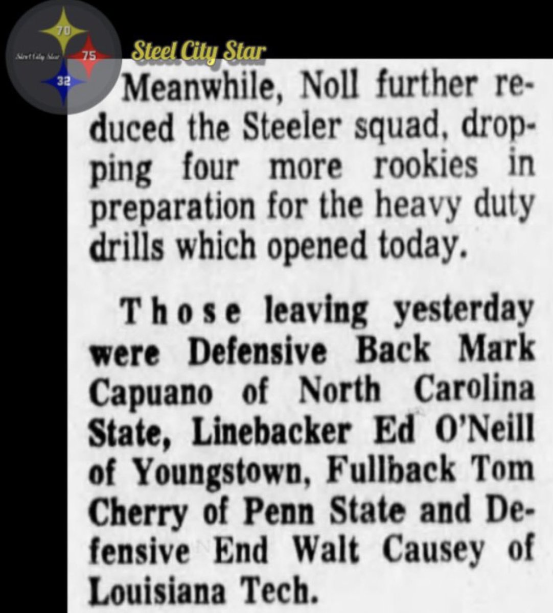 steelcitystar's tweet image. OTD in 1969….
Ed O’Neill is cut by the Steelers
He goes on to become a successful actor, starring in hit sitcoms “Married….With Children” and “Modern Family.”