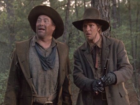 DavidLambertArt's tweet image. Andrew McLaglen's Bandolero! & Larry McMurtry's Lonesome Dove both have Sheriff July Johnson & his deputy Roscoe tracking a woman July's in love with & her outlaw beau Dee. In Bandolero! Dee kidnaps her & they fall in love, in Lonesome Dove she leaves her husband July to find Dee