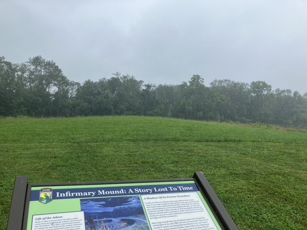 DrGregLittle2's tweet image. Infirmary Mound in Infirmary Mound Park at Granville, Ohio. This mound is very, very well hidden. It was once a massive Adena mound plowed down for several hundred years.