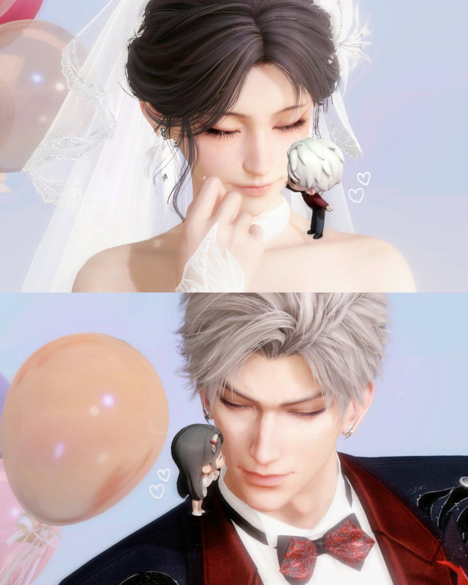 xmiisuki's tweet image. Chibi amarylus kisses until next time 🤍

#Sylus #Sylusversary