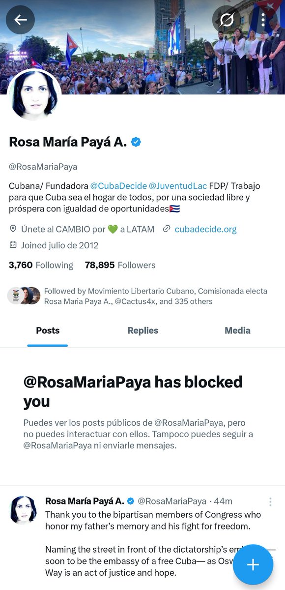 Que raro que rosita fresita me tenga bloqueado 🤣🤣🤣🤣.
Seguro que no les gustan las verdades .