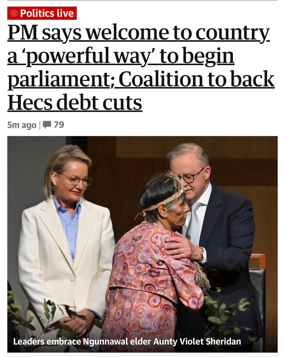 Melbourne_says's tweet image. I remember when Peter Dutton said that Welcome to Country ceremonies were “overdone.” Not long after, he lost his seat.
Dutton wanted to be here today, but instead, the Elders are.
Always was, always will be. ✊🏼