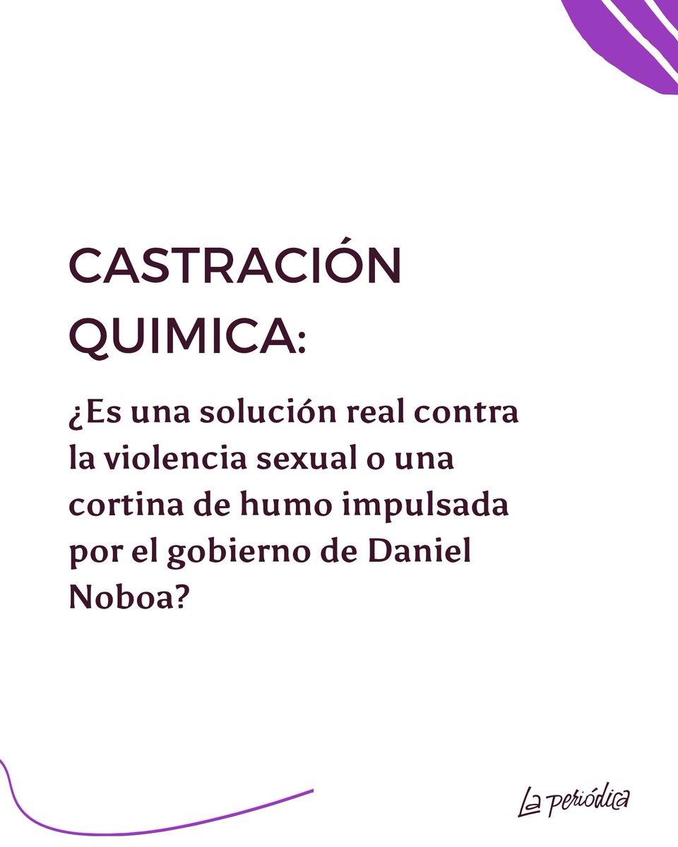 🔎 ¿Qué significa que el gobierno proponga castración química a agresores sexuales?
⚖️ ¿Protege a las sobrevivientes o solo gana puntos políticos?