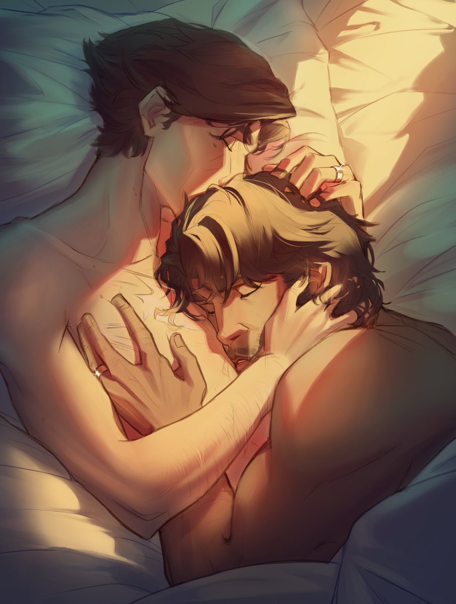 catttttyspice's tweet image. #jayvikBDSMweek Day 7: Free Day โค๏ธ Aftercare
COLLAB WITH @Reijen_here ๐ Husbands cuddle after a long week, rest up boys!!