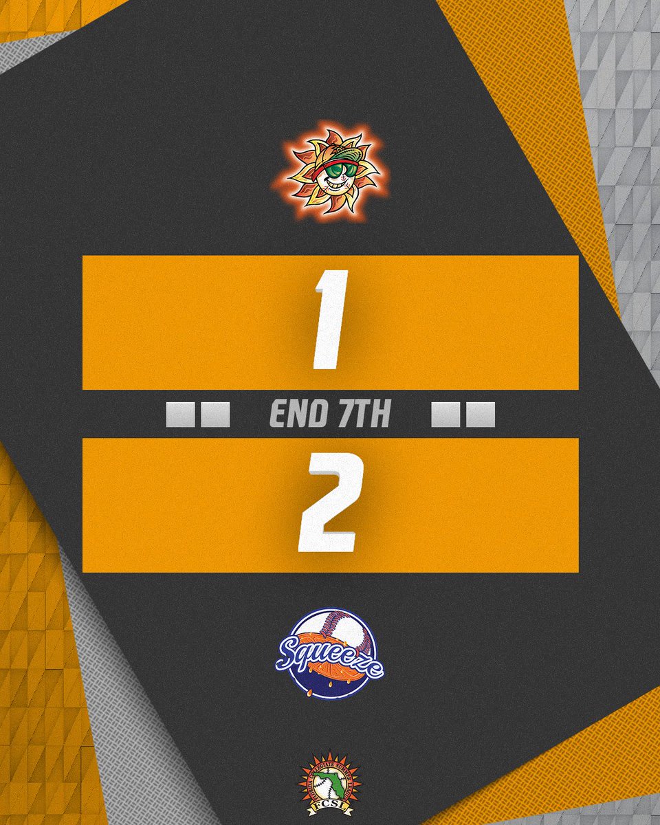 DeLandSuns's tweet image. END 7 - The Suns start the inning with two straight baserunners, but a double play and another groundout ends the threat.
Winter Garden takes a 2-1 lead into the eighth.