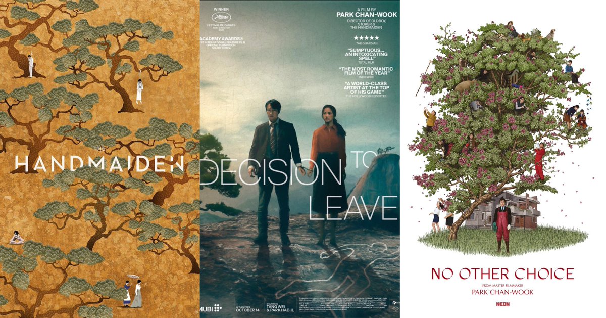 taeri_yeosin's tweet image. Park Chanwook's movie posters always serve