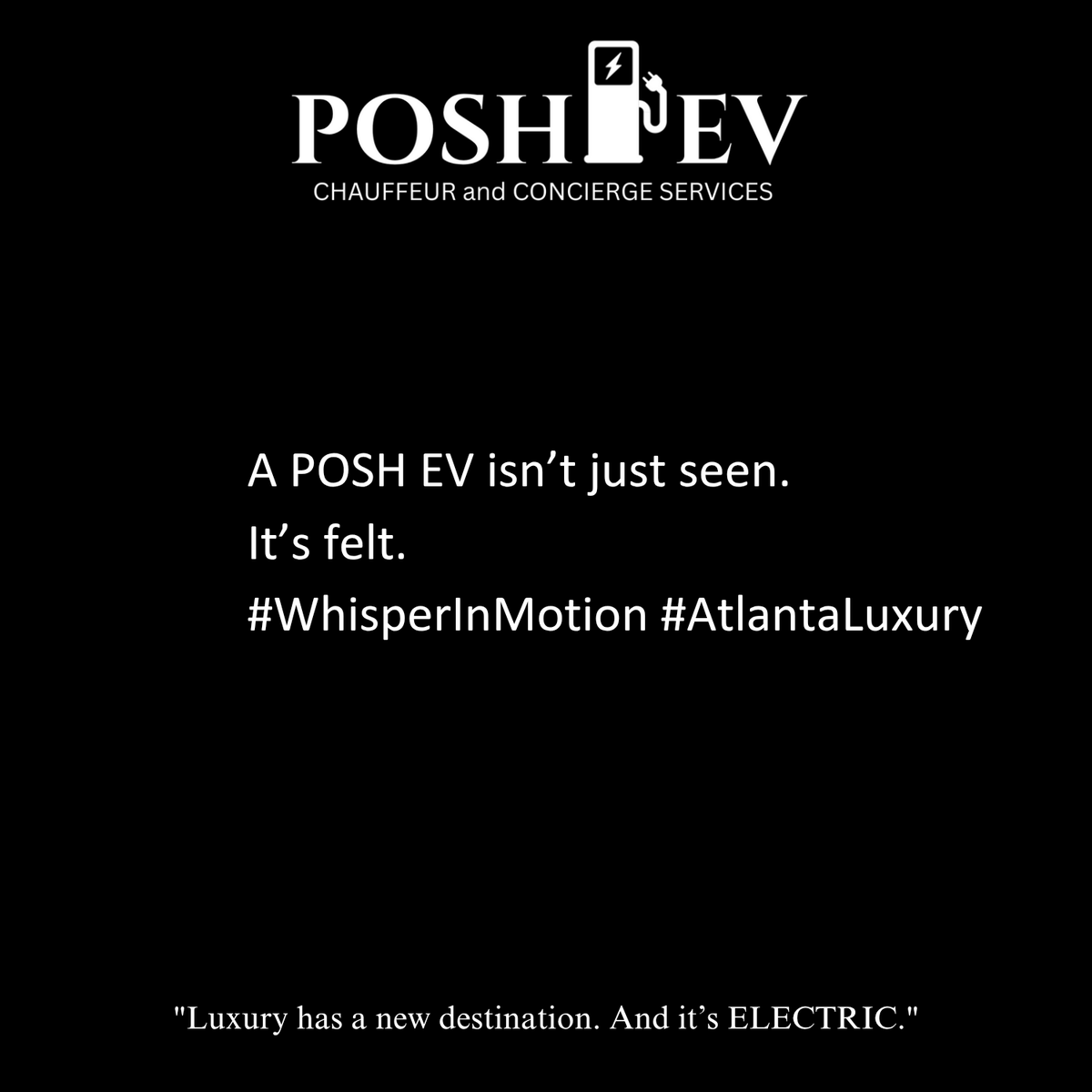 POSHEVLLC's tweet photo. #POSHEV #LuxuryHasANewDestination #ATLLuxury #ATLChauffeur #ElectricLuxury #ConciergeLife #FoundersCircle #ATLLaunch #BlackOwnedLuxury #VIPPossibilities https://t.co/6t5N7S9JNP