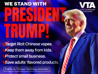 trump_repost's tweet image. 🔁 🅃 @VaporTechAssoc: saveflavoredvapes.com/saveourindustr…