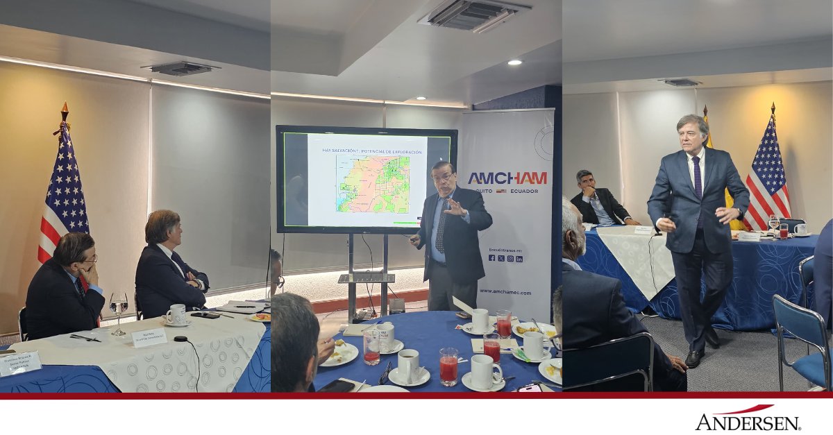 Andersen_EC's tweet image. 🤝Agradecemos la invitación, realizada por @amchamec , a la conferencia "Crisis petrolera en el Ecuador: impacto a la economía e ideas de soluciones." en la cual, nuestro socio @FcoBrionesR participó como ponente.
#Andersen #ConferenciasEcuador #CrisisPetrolera