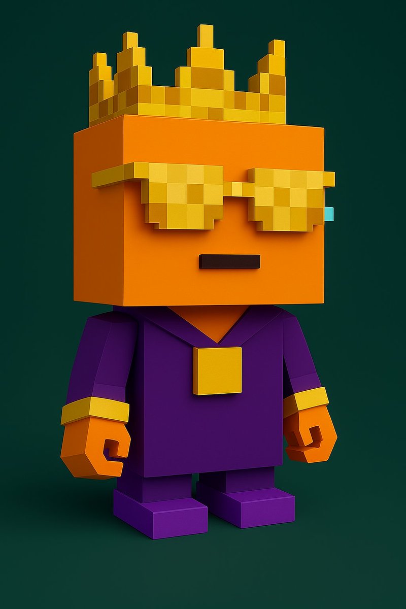 _bLOCKHeadz_'s tweet image. Bitmap is KING 🟧👑🕶️