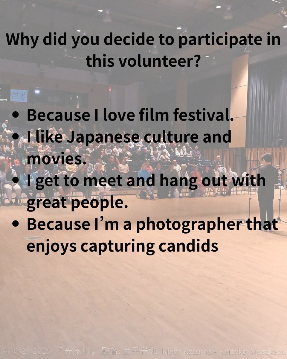 Momo_Films's tweet image. Thank you to all our amazing volunteers at TJFF.🎥🍿👏✨
Many volunteers took part in the film festival, and we asked them to share their thoughts and impressions.
📸Photo by Leon Balaban