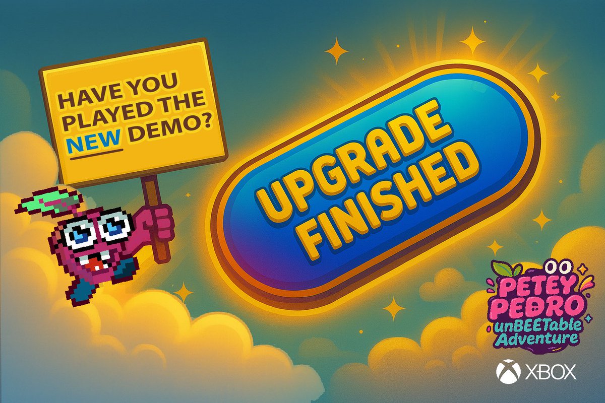 Peteypedrogame's tweet photo. Check out the updated Demo on the Xbox Store🎮
🔗 https://t.co/aDtL3d8emK
#xbox #xboxplatformer #videojuego #jogoelectronico #videogame #xboxnewrelease #xboxpixelart #xboxfamilyfriendlu #2dvideogame #steamvideogame #indievideogame @ID_Xbox @XboxWire https://t.co/uXykdGbZ8d